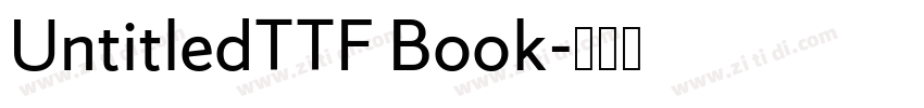 UntitledTTF Book字体转换